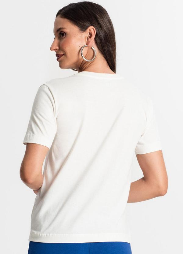 Rovitex - Blusa Manga Curta Feminina Bege 2