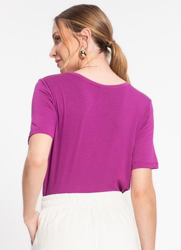 Rovitex - Blusa Manga Curta Feminina Roxo 2