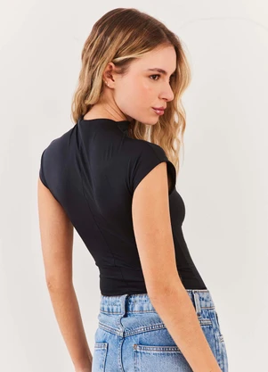 Sofie - Blusa Manga Curta Malha Microfibra Soft Glam - Sof - SOFIE