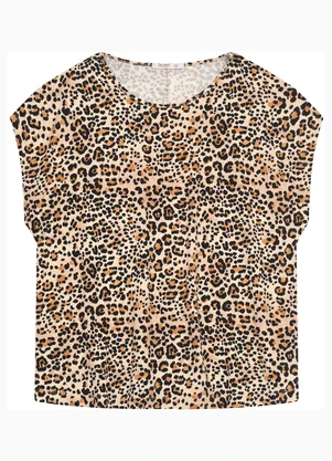 Secret Glam - Blusa Manga Curta Plus Size Bege - SECRET GLAM