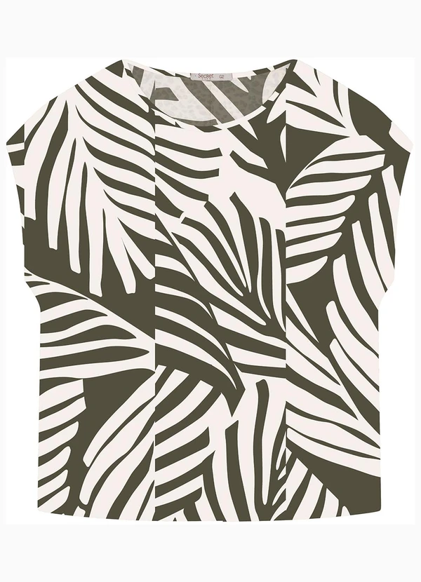 Secret Glam - Blusa Manga Curta Plus Size Verde