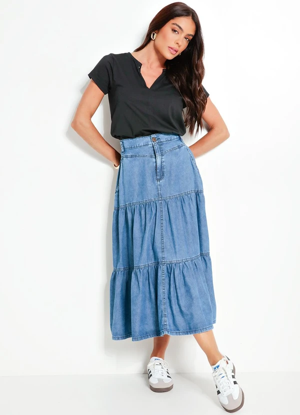 Quintess - Blusa Manga Curta Preta 3