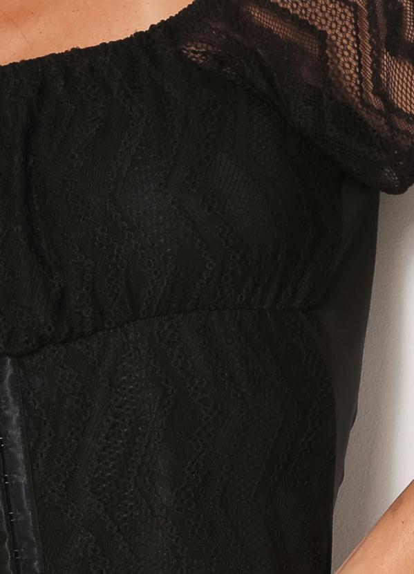 Queima Estoque - Blusa Manga Curta Preta 3