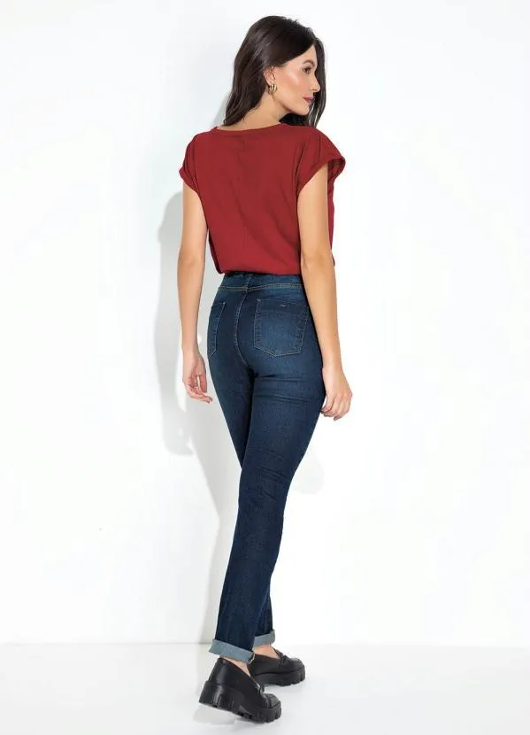 bonprix - Blusa Manga Curta Vermelha 1