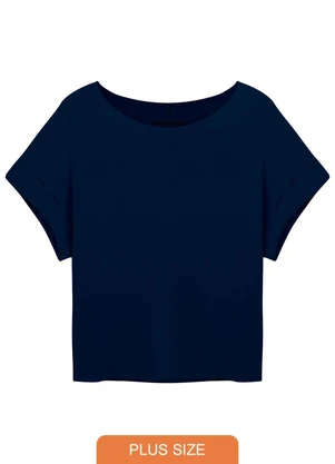 Basicamente - Blusa Manga Japonesa Feminina Mescla Escuro - BASICAMENTE