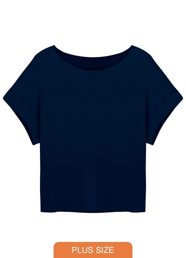 Basicamente - Blusa Manga Japonesa Feminina Mescla Escuro