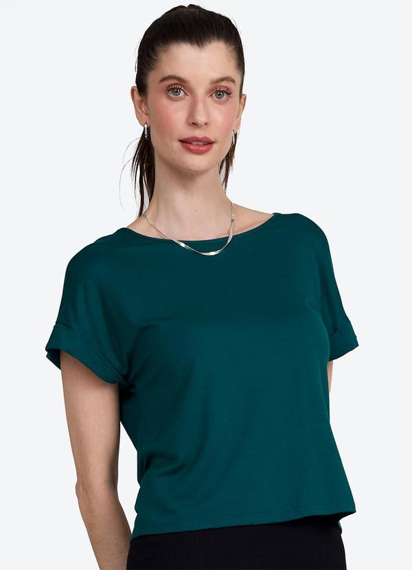 Basicamente - Blusa Manga Japonesa Feminina Mescla Escuro
