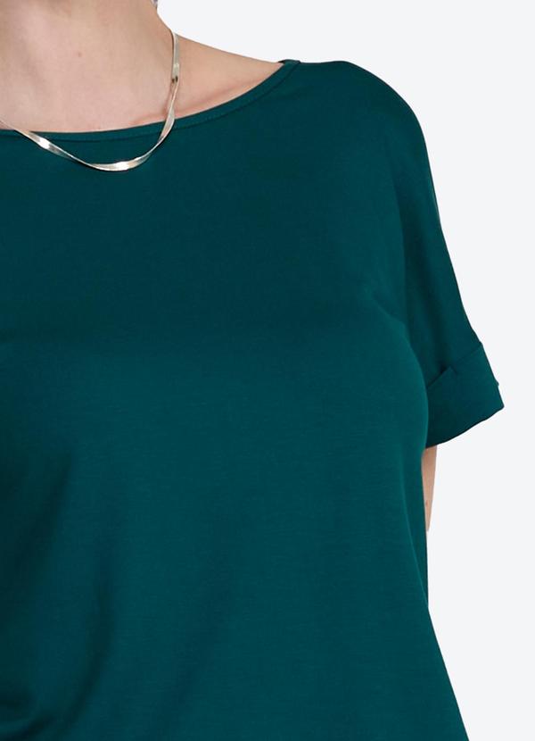 Basicamente - Blusa Manga Japonesa Feminina Mescla Escuro 2