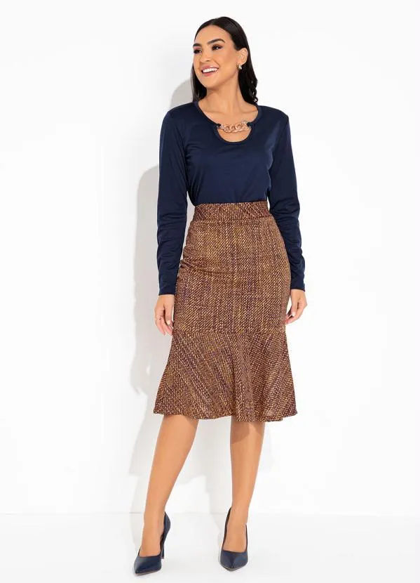 Rosalie - Blusa Marinho com Corrente 3