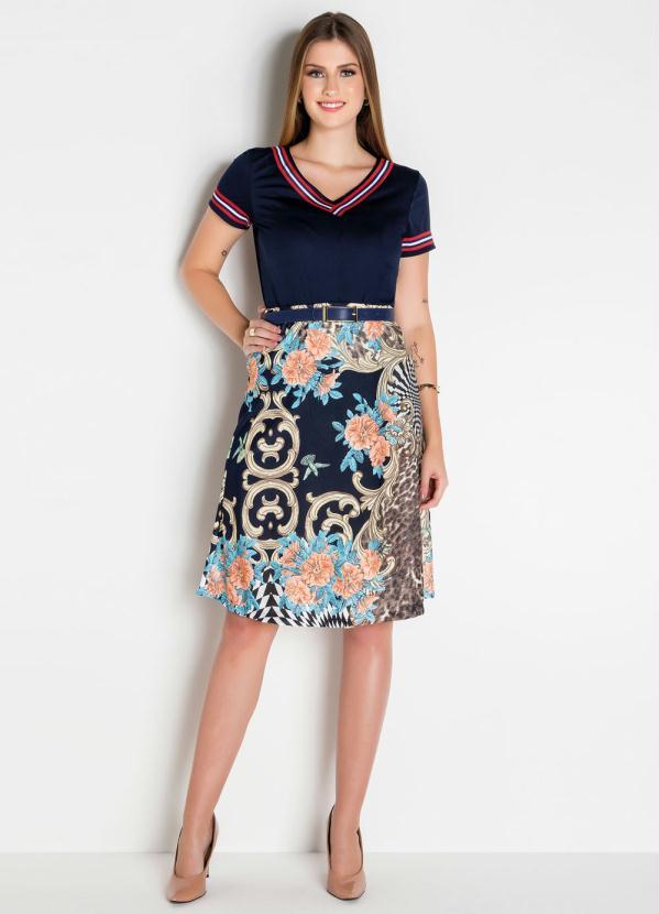 Rosalie - Blusa Marinho com Faixa 7