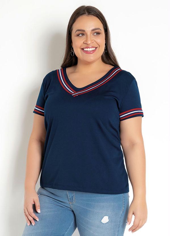 Rosalie - Blusa Marinho com Faixa 4