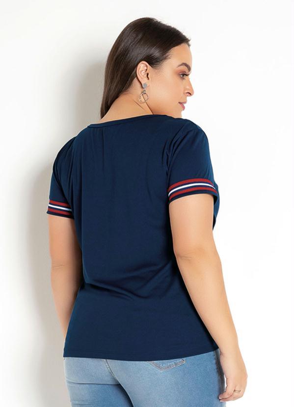 Rosalie - Blusa Marinho com Faixa 3