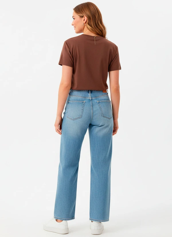 Quintess - Blusa Marrom em Malha de Algodão Penteado 7