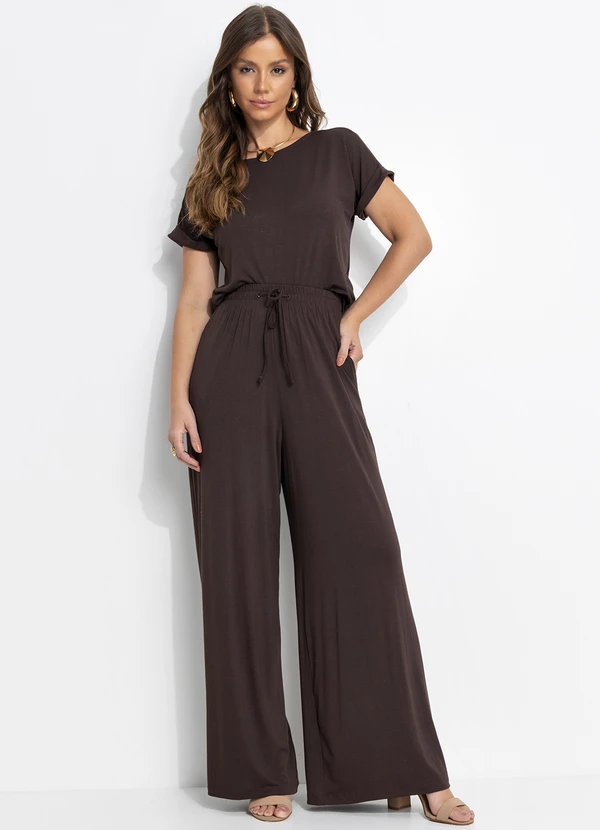 Quintess - Blusa Marrom em Malha de Viscose 3