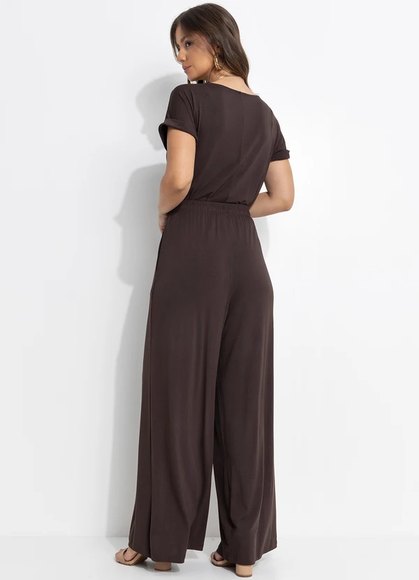 Quintess - Blusa Marrom em Malha de Viscose 4