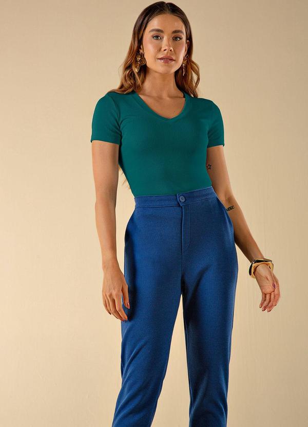 Use Modo - Blusa Mc Decote V Verde 2