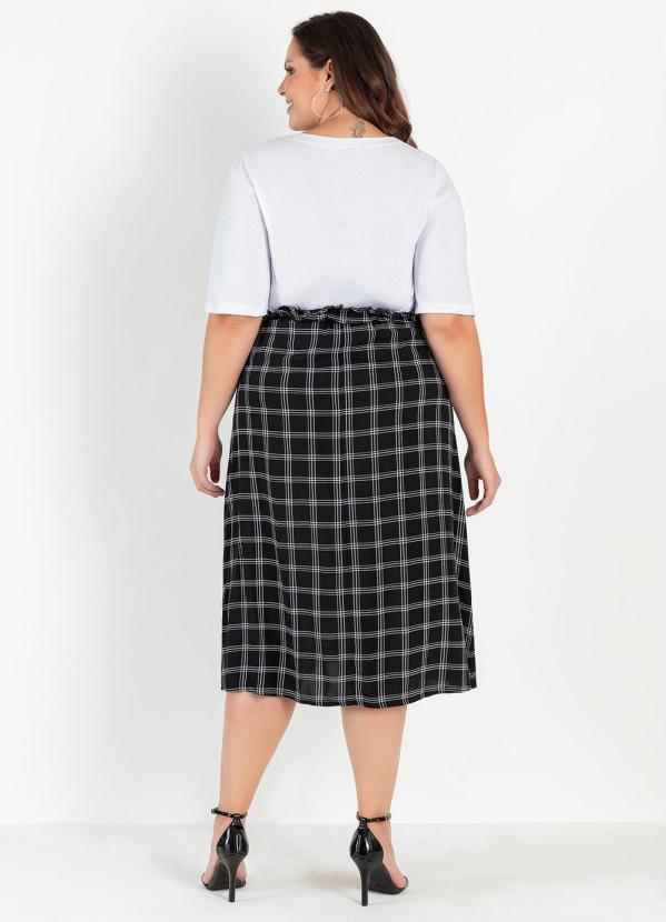 Outlet - Blusa Meia Manga com Peitilho Branca 13