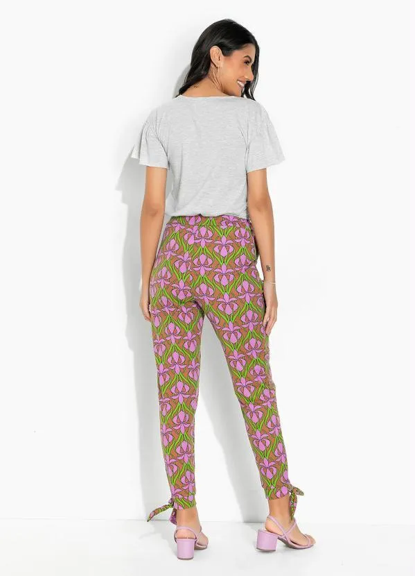 Moda Pop - Blusa Mescla BananaCom Decote V e Babado na Cava 4