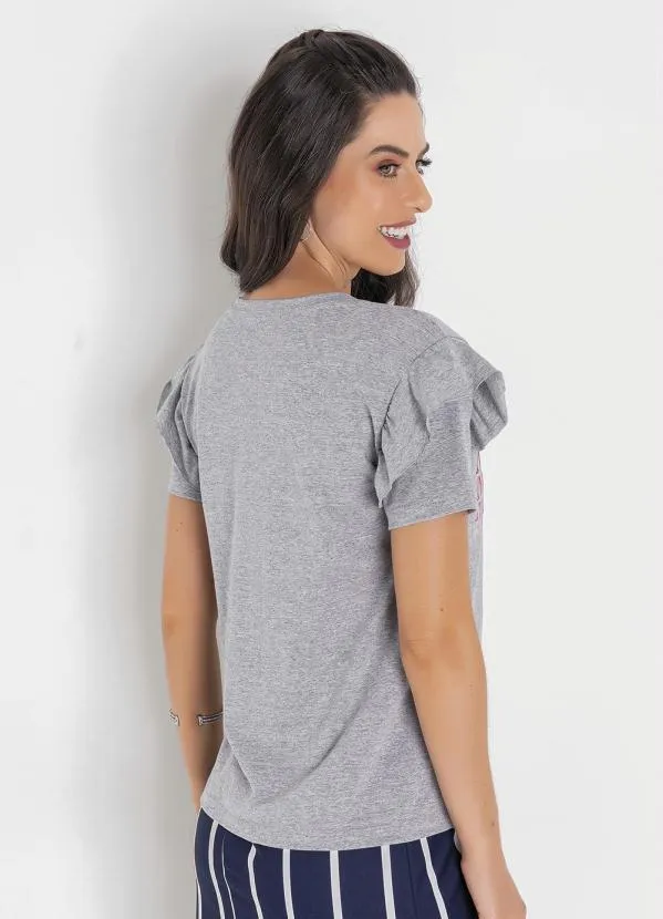 Queima Estoque - Blusa Mescla Modelo T-Shirt 2