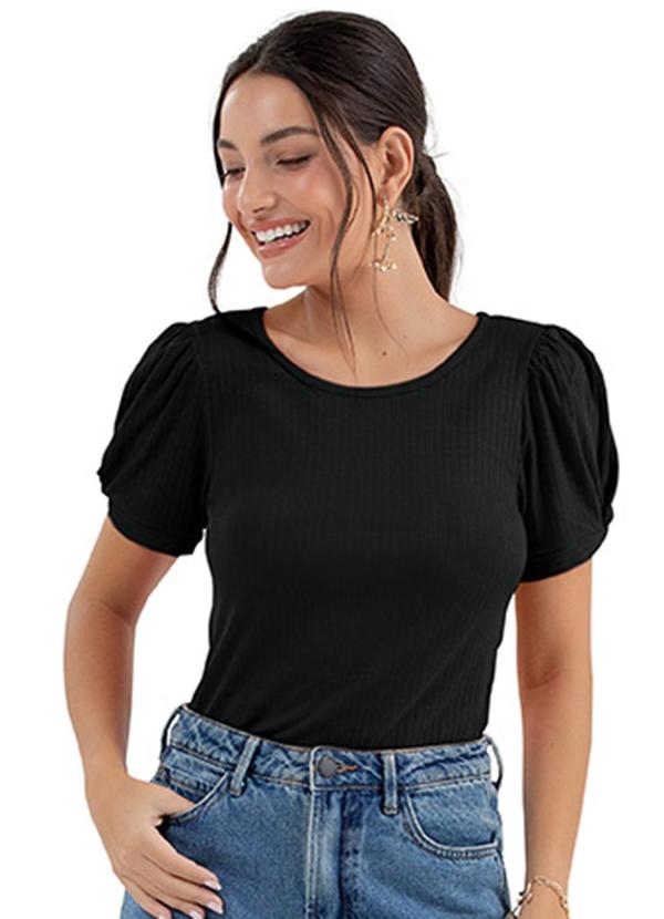 Rezzato - Blusa Mini Me Adulto Feminino Preto