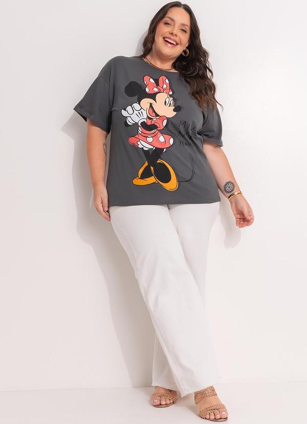 Blusa Minnie Mouse Cinza 3