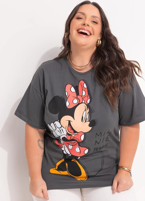 Disney - Blusa Minnie Mouse Cinza 5