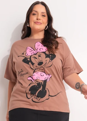 Disney - Blusa Minnie Mouse Marrom - DISNEY