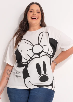 Disney - Blusa Minnie Mouse Off White - DISNEY