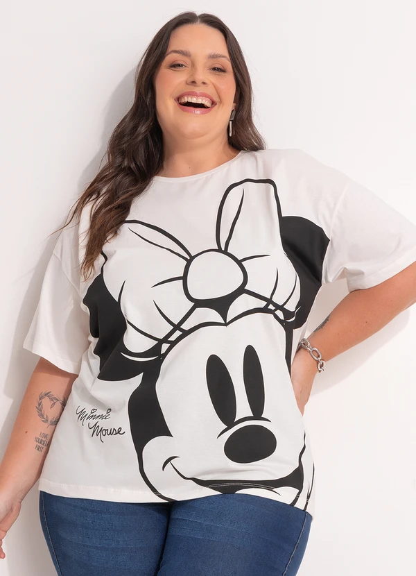 Disney - Blusa Minnie Mouse Off White
