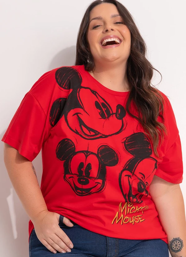 Disney - Blusa Minnie Mouse Vermelho