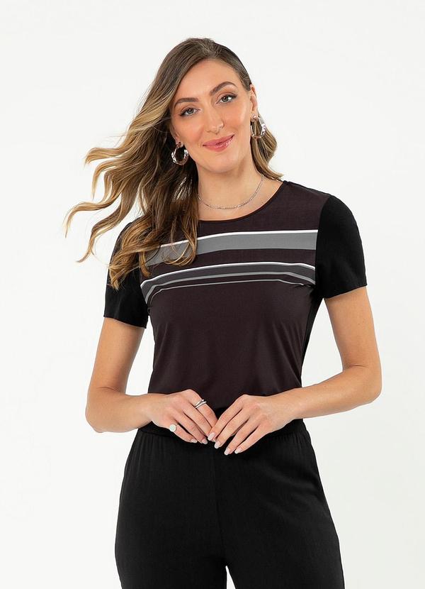 Cativa - Blusa Misturinha Preto
