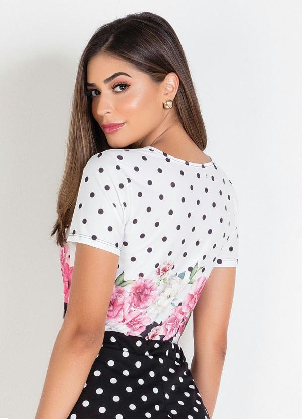 Outlet - Blusa Moda Evangélica Com Estampa Barrada 2