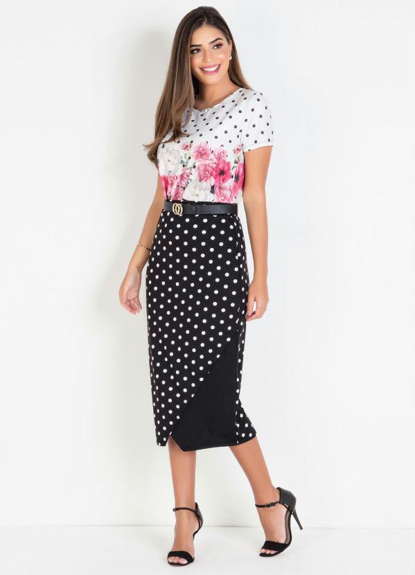 Outlet - Blusa Moda Evangélica Com Estampa Barrada 3