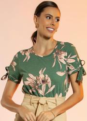 Blusa Floral Verde