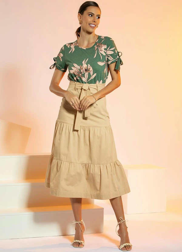 Rosalie - Blusa  Floral Verde 3