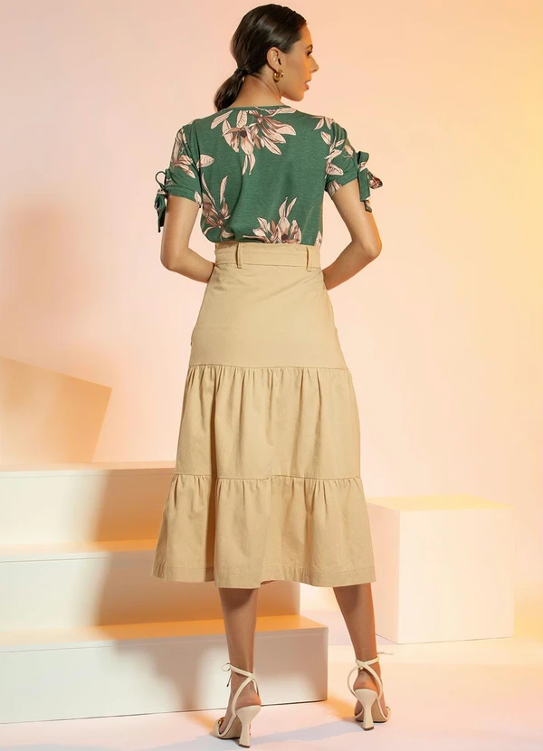 Rosalie - Blusa  Floral Verde 4