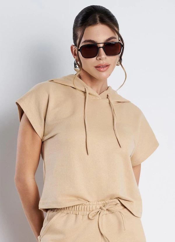 Meu Jeans - Blusa Moletinho Essenza Cappuccino