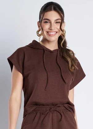 Meu Jeans - Blusa Moletinho Essenza Marrom - MEU JEANS