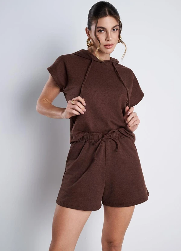 Meu Jeans - Blusa Moletinho Essenza Marrom 4