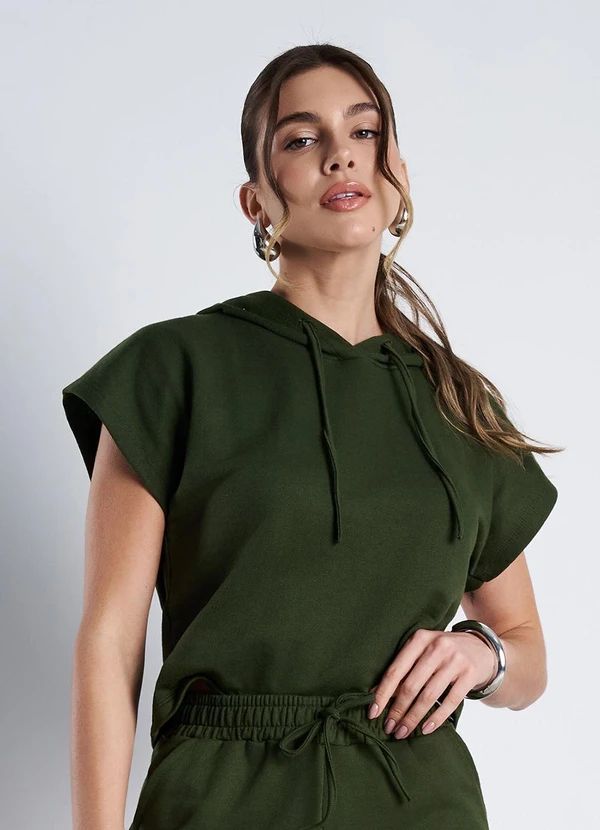 Meu Jeans - Blusa Moletinho Essenza Verde Militar
