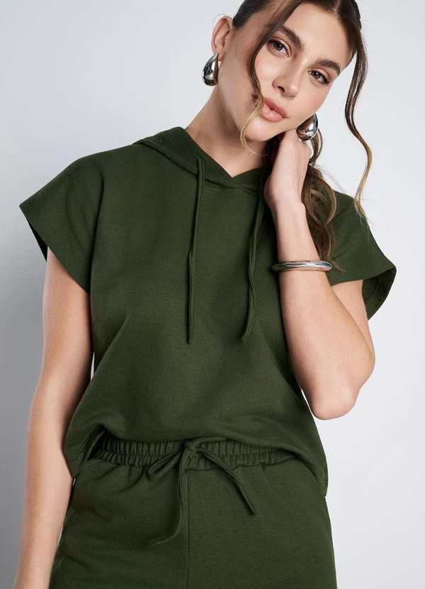 Meu Jeans - Blusa Moletinho Essenza Verde Militar 4