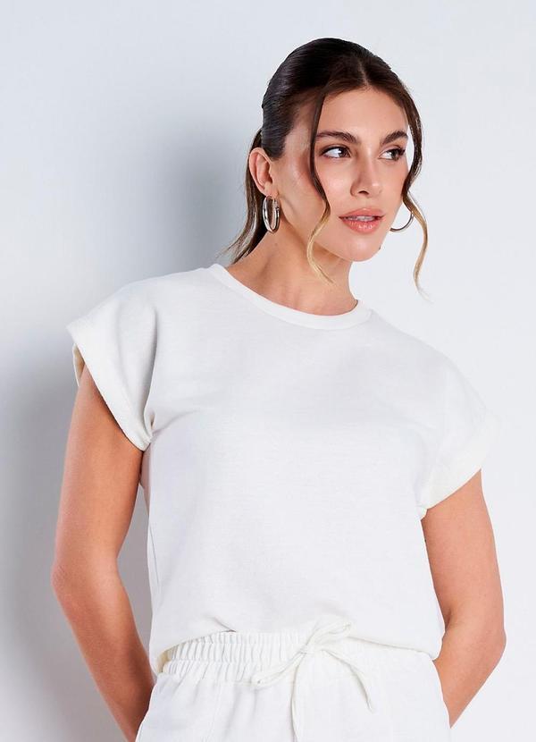 Meu Jeans - Blusa Moletinho Sandy Off White