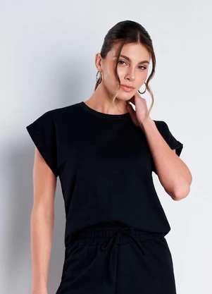 Meu Jeans - Blusa Moletinho Sandy Preto - MEU JEANS