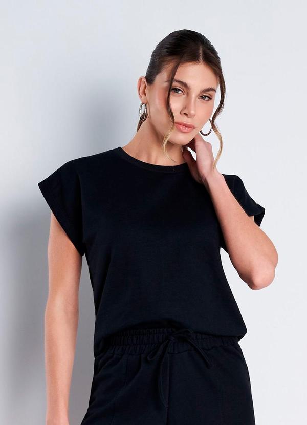 Meu Jeans - Blusa Moletinho Sandy Preto