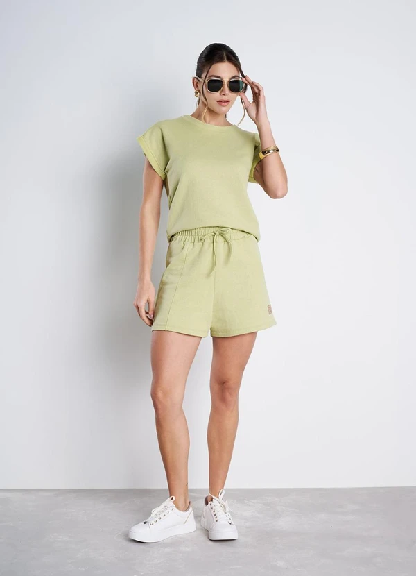 Meu Jeans - Blusa Moletinho Sandy Verde Olive 3