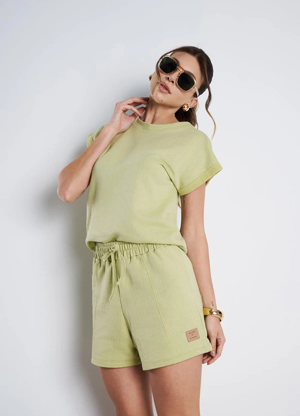 Meu Jeans - Blusa Moletinho Sandy Verde Olive 4