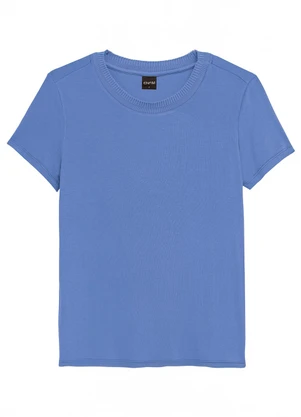 Enfim - Blusa Mullet em Viscose Azul Celeste - ENFIM