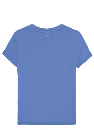 Enfim - Blusa Mullet em Viscose Azul Celeste - ENFIM