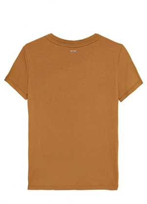 Enfim - Blusa Mullet em Viscose Canela - ENFIM