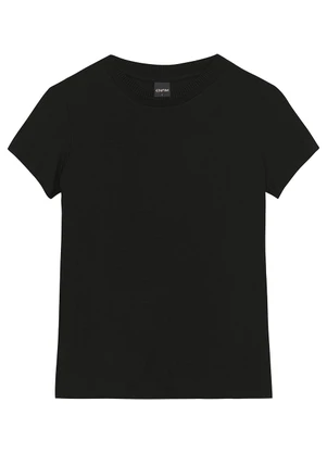 Enfim - Blusa Mullet em Viscose Preto - ENFIM